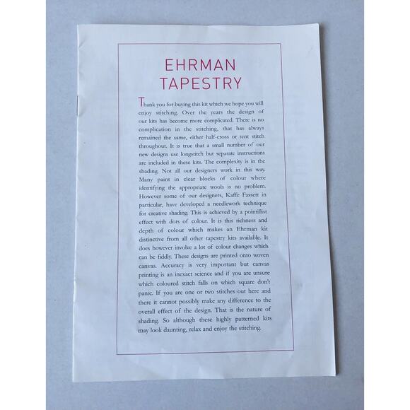 Ehrman Needlepoint Kit Crazy For You Pink Heart Valentine Gingham Janet Heigh - Picture 4 of 11